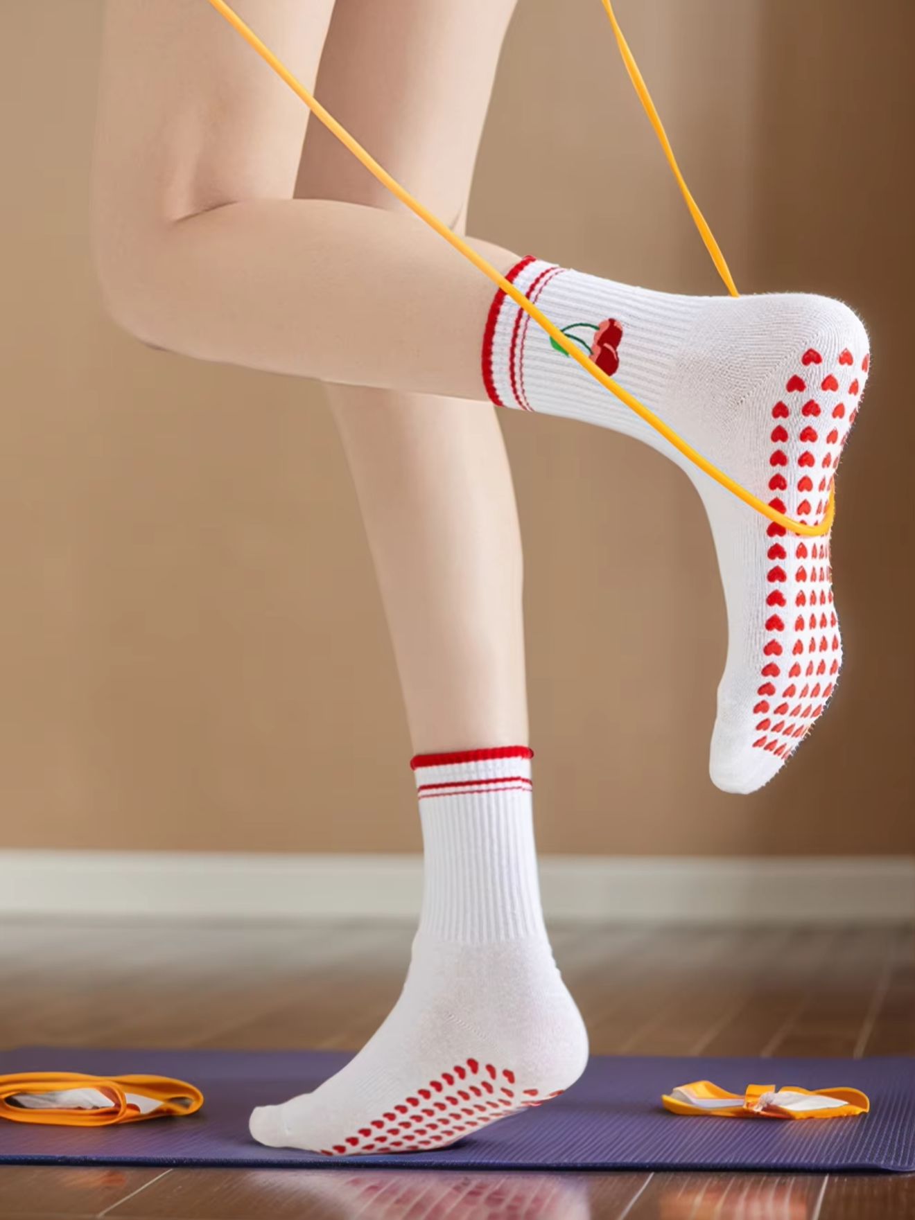 Medias Para Pilates Y Yoga - زوج واحد من جوارب اليوغا الاحترافية