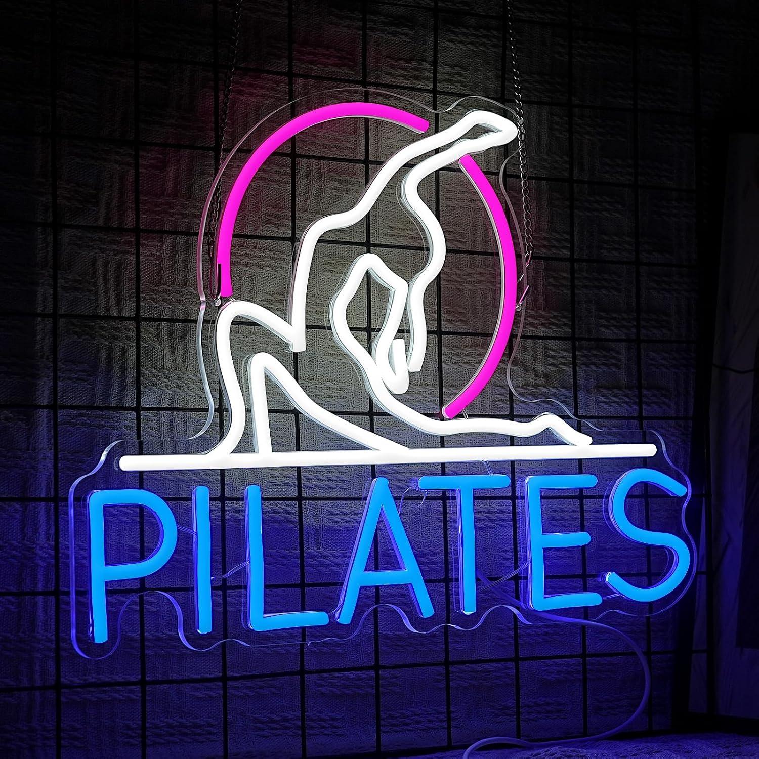 لافتة نيون لليوغا والبيلاتس مع - مراجعة Pilates Yoga Gifts وسعره