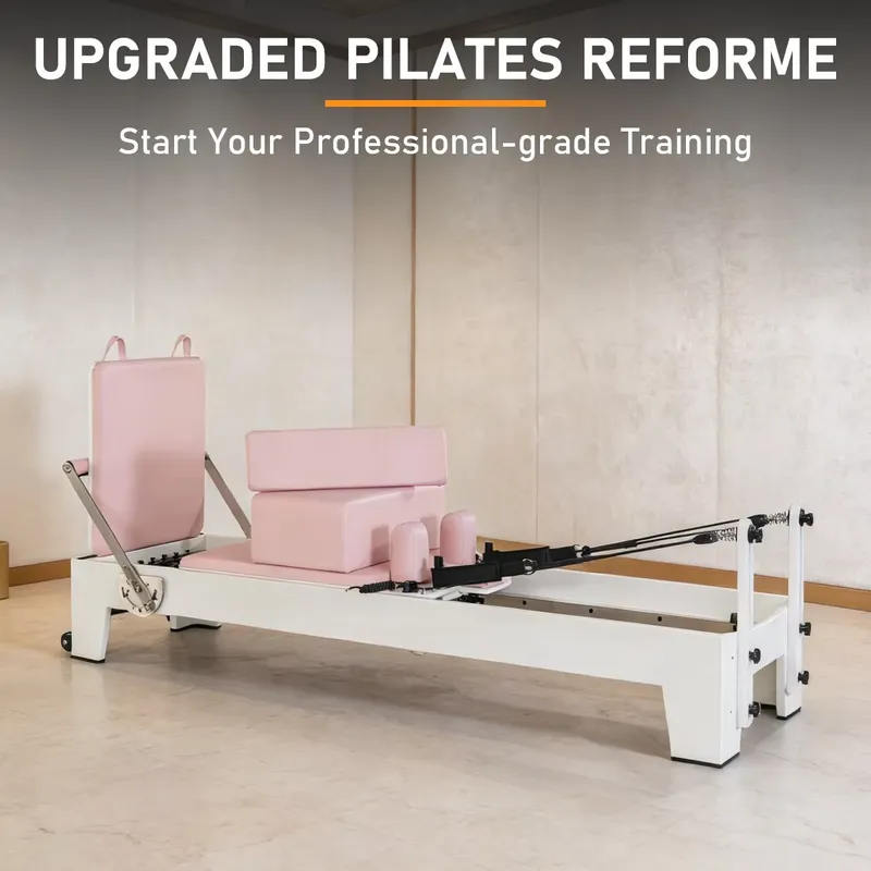 جهاز بيلاتس ريفورمر فاخر معتمد - مراجعة Pilates Yoga Movement وسعره